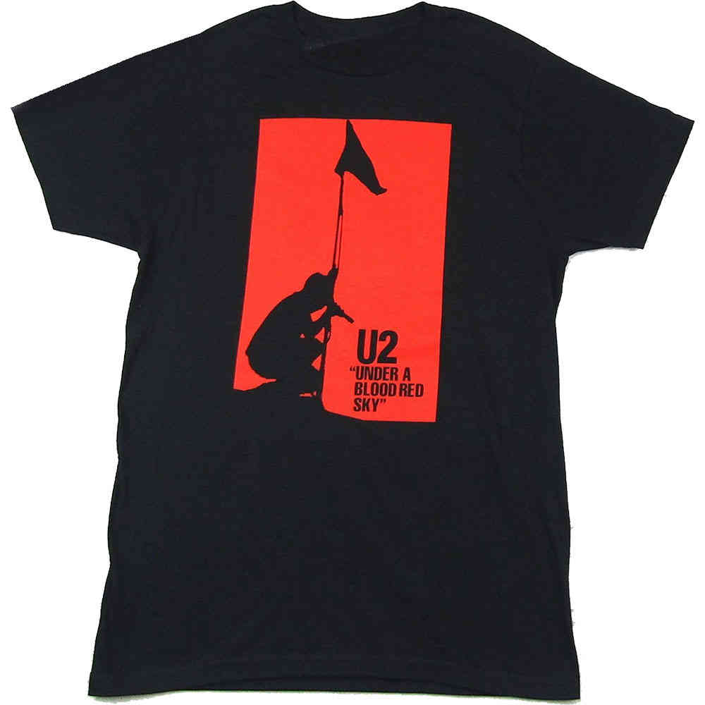 U2 - Blood Red Sky Heren Tshirt - Zwart
